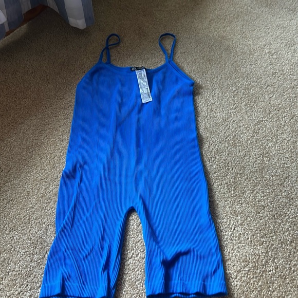 Zara Blue Romper - Picture 1 of 4